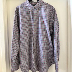 Men’s Polo Ralph Lauren Button Down Plaid Shirt XL